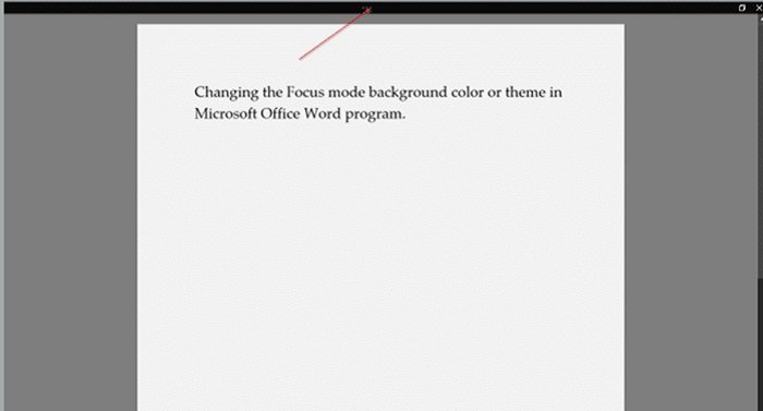change the Focus mode 1 Change the focus mode background color/theme in Office Word