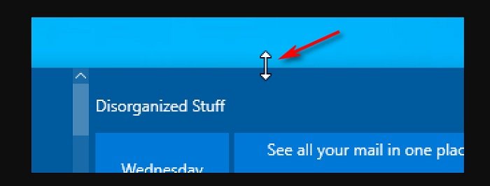 How to resize the start menu