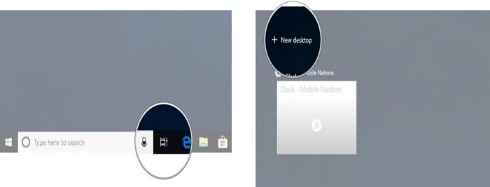 Use multiple desktops in Windows