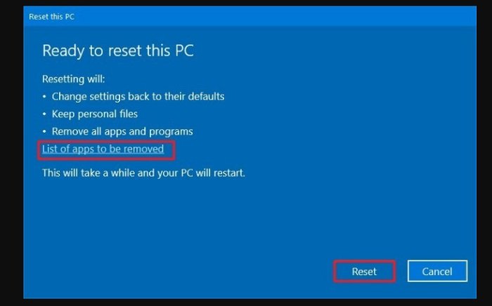 Reset your device 2 How to Reset your device in Windows