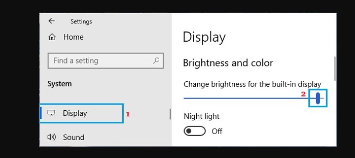 Change Screen Brightness in Windows 2