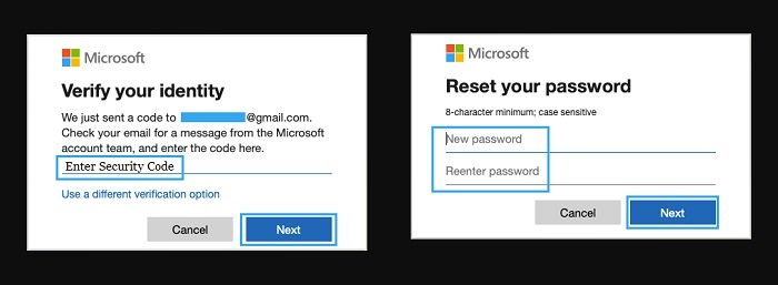 Reset Microsoft Account Password 4