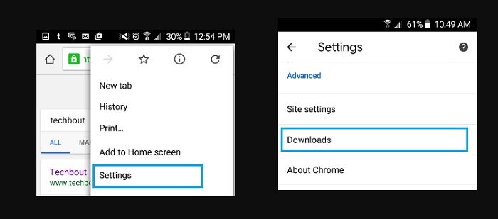 Change Chrome Download Location on Android Phone 2