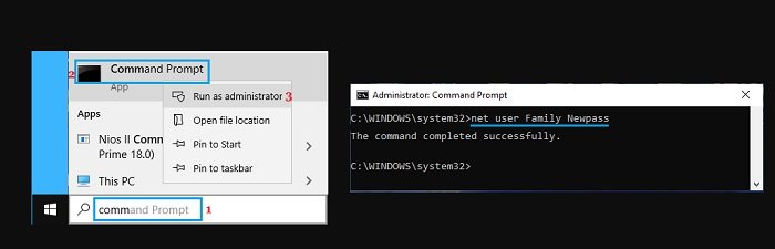 change Windows 10 Password Using Command Prompt