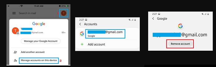 Sign Out of Gmail 1