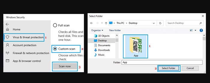 Scan Files and Folders for Virus In Windows 2