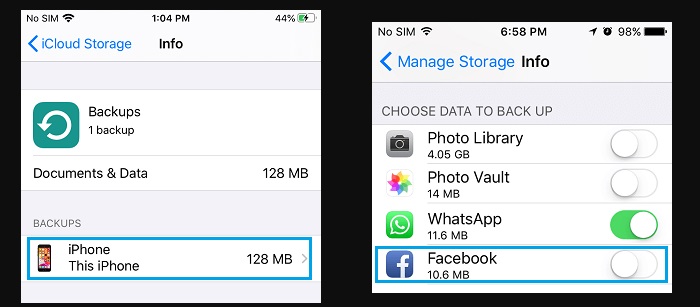 Not Enough iCloud Storage Error on iPhone 4