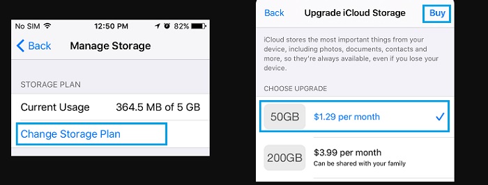 Not Enough iCloud Storage Error on iPhone 6