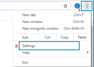 Open Chrome Settings