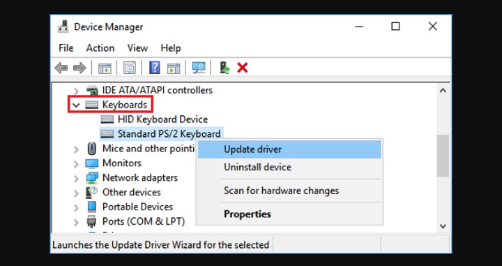 keyboard update driver How to Fix Shift Key Not Working in Windows?