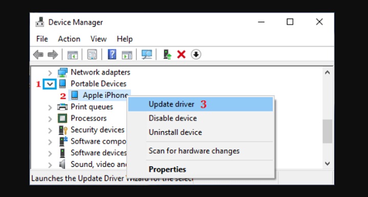device manager update driver