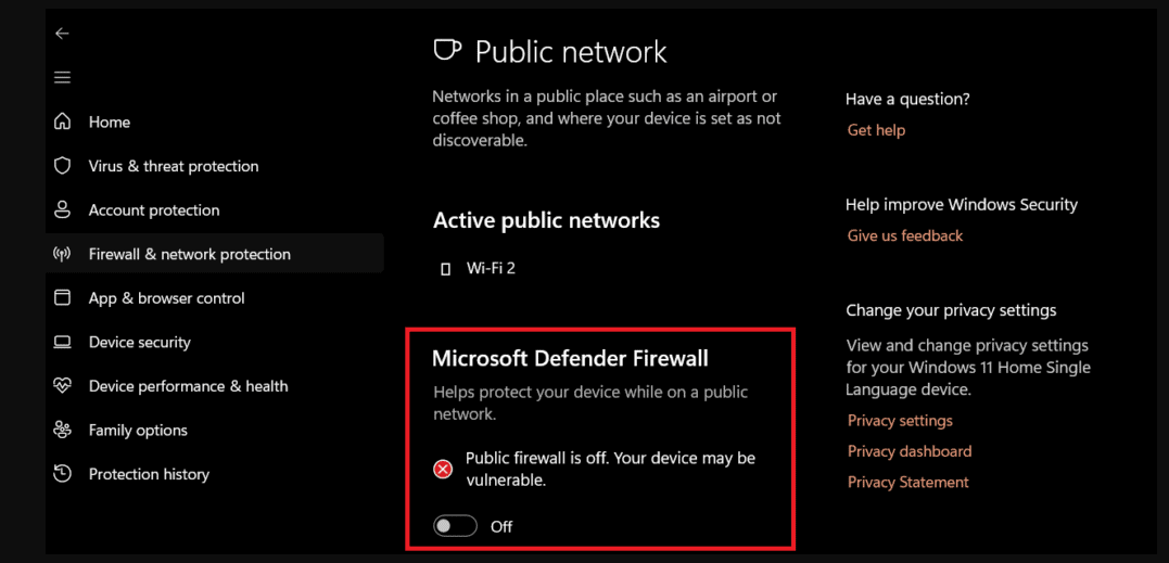 image 9 Securing Your System: How to Temporarily Disable Windows 11 Firewall